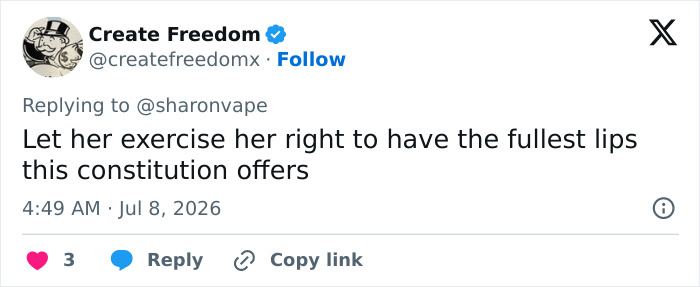 A social media post about Mackenzie Shirilla, discussing her rights in relation to a legal setback. A social media post about Mackenzie Shirilla, discussing her rights in relation to a legal setback.
