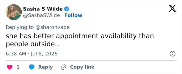 Sasha S Wilde's tweet about Mackenzie Shirilla and prison photo availability. Sasha S Wilde's tweet about Mackenzie Shirilla and prison photo availability.