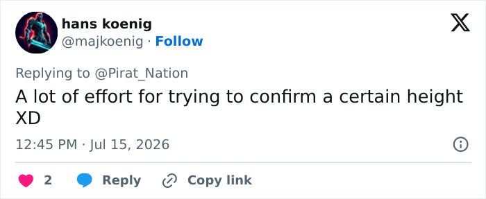 A tweet from hans koenig says it is a lot of effort for trying to confirm a certain height. This tweet relates to a new dystopian dating method taking over California colleges. A tweet from hans koenig says it is a lot of effort for trying to confirm a certain height. This tweet relates to a new dystopian dating method taking over California colleges.