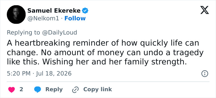 A social media post reflecting on the impact of a $3M payout after being permanently disabled. A social media post reflecting on the impact of a $3M payout after being permanently disabled.