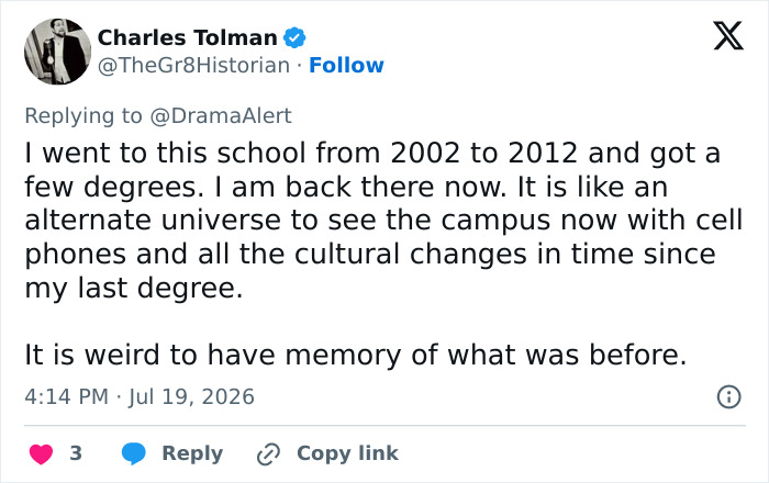 A social media comment reflecting on changes at a Florida school after a student's meltdown on a cop for misgendering during arrest. A social media comment reflecting on changes at a Florida school after a student's meltdown on a cop for misgendering during arrest.