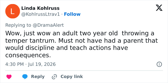 A social media comment criticizing a Florida student's meltdown on a cop for misgendering her during arrest, seen in bodycam video. A social media comment criticizing a Florida student's meltdown on a cop for misgendering her during arrest, seen in bodycam video.