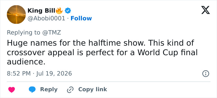 "Completely Unnecessary": FIFA’s Ambitious World Cup Halftime Show Leaves Fans Cringing "Completely Unnecessary": FIFA’s Ambitious World Cup Halftime Show Leaves Fans Cringing