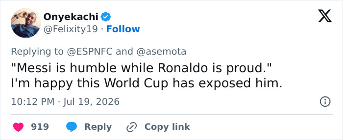 Fans turn on Lionel Messi for a shameful move during the World Cup Final, saying it exposed him. Fans turn on Lionel Messi for a shameful move during the World Cup Final, saying it exposed him.