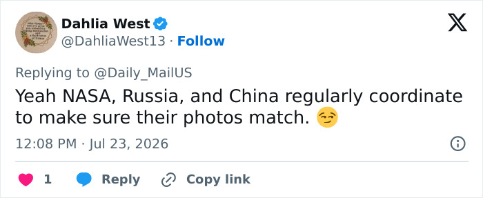 NASA whistleblowers reveal photos were edited to hide alien presence. A tweet questioning coordination on photos.