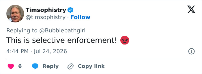 Tweet by Timsophistry stating selective enforcement regarding the Minnesota mom hurling racial slur. Tweet by Timsophistry stating selective enforcement regarding the Minnesota mom hurling racial slur.