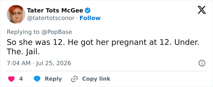 Screenshot of a tweet from Tater Tots McGee revealing disturbing details about D4vd's relationship with Celeste Rivas. Screenshot of a tweet from Tater Tots McGee revealing disturbing details about D4vd's relationship with Celeste Rivas.