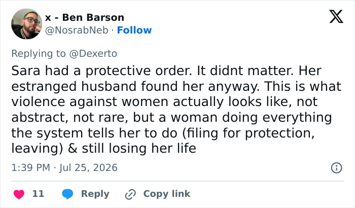 A social media post about an influencer fatally attacked by husband, referencing the Netflix documentary trend. A social media post about an influencer fatally attacked by husband, referencing the Netflix documentary trend.
