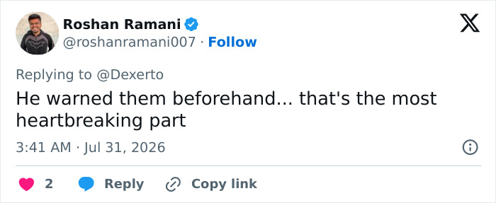 A tweet highlighting that the victim of the doxxing, swatting prank warned police beforehand, calling it heartbreaking. A tweet highlighting that the victim of the doxxing, swatting prank warned police beforehand, calling it heartbreaking.