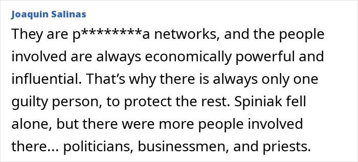 A comment on networks and powerful people involved in a man's horrific fate, after he disappeared.