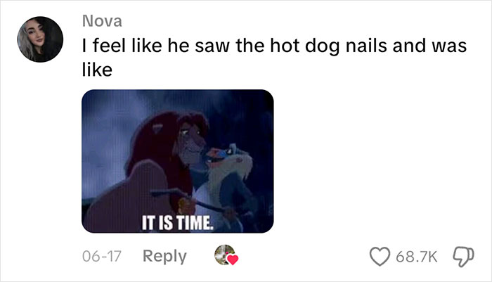 Woman Gets Engaged While Having Hot Dog Nails, Others Share Their Manicures To Make Her Feel Less Alone Woman Gets Engaged While Having Hot Dog Nails, Others Share Their Manicures To Make Her Feel Less Alone