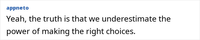 Actress past transformation comment: We underestimate the power of making the right choices. Actress past transformation comment: We underestimate the power of making the right choices.