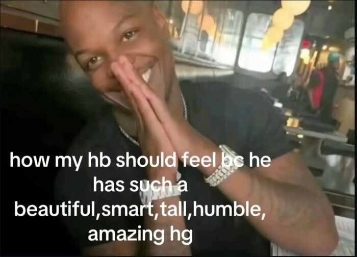 A man smiling and looking at the camera with his hands clasped, a relatable meme about feeling appreciated.