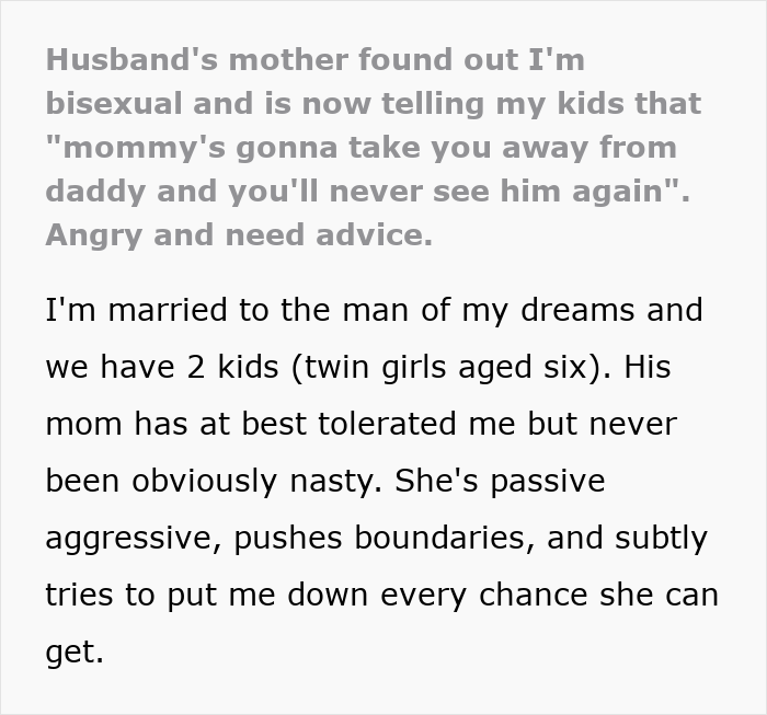 MIL Finds Out Woman's "Secret," Decides To Scare Her Kids Until They Completely Freak Out MIL Finds Out Woman's "Secret," Decides To Scare Her Kids Until They Completely Freak Out