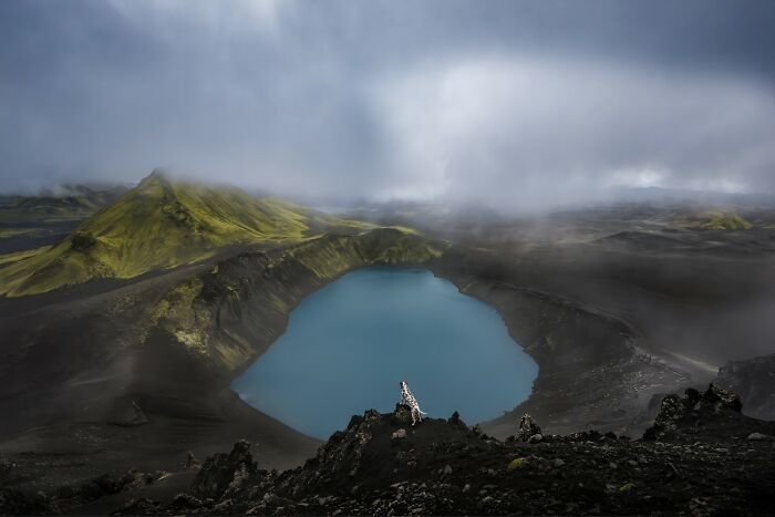 Domestic Animals Category, Honorable Mention: "Crater Lake" By Marc Vandijck