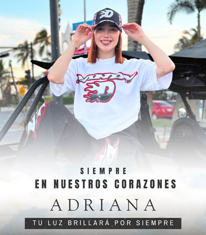 A memorial image for beauty influencer Adriana Murillo, who lost her life after cosmetic surgery, with text Siempre en Nuestros Corazones A memorial image for beauty influencer Adriana Murillo, who lost her life after cosmetic surgery, with text Siempre en Nuestros Corazones