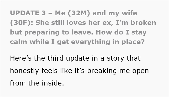 "She Broke Me": Wife Claims She Is No Longer In Love With Hubby, He Finds Out It&rsquo;s Because Of Her Ex