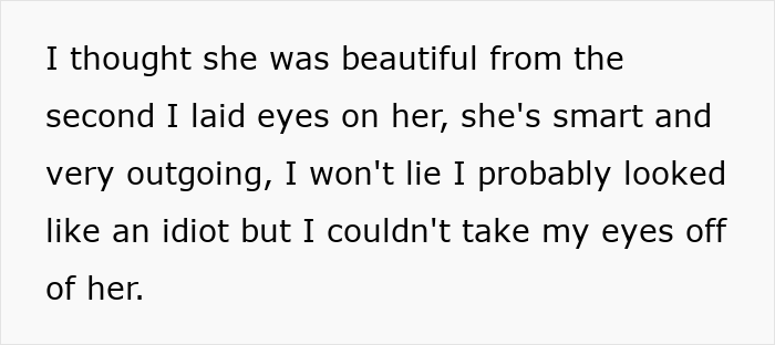 Screenshot of an online post expressing admiration for the friend's nanny, as the story about pursuing friend's nanny unfolds.