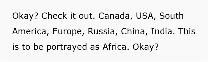 Text overlay asking if Canada, USA, South America, Europe, Russia, China, and India represent the actual scale of continents.