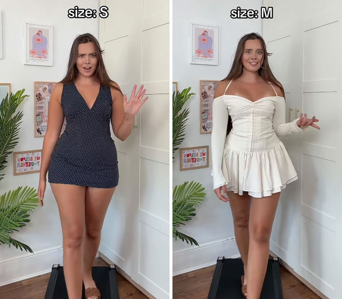 Woman's Viral Dress Experiment Challenges Everything People Believe About Clothing Sizes, Experts Weigh In Woman's Viral Dress Experiment Challenges Everything People Believe About Clothing Sizes, Experts Weigh In
