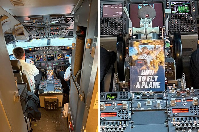 While Deplaning, I Noticed We Had Some Cheeky Pilots