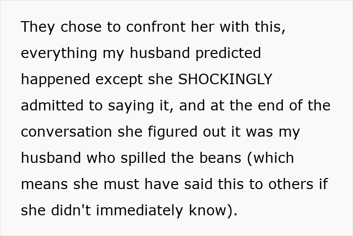 Text detailing the son finally spills the tea on his gossiping mom's horrible comments.