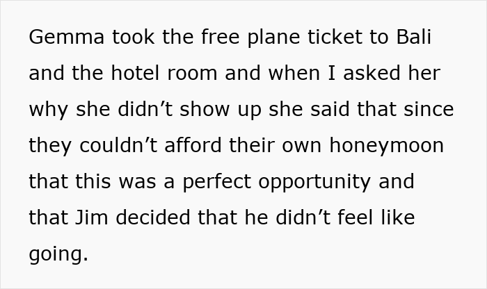 Woman Skips Best Friend's Wedding, Says It's Because She Wanted A Honeymoon, The Real Reason Is Much Worse