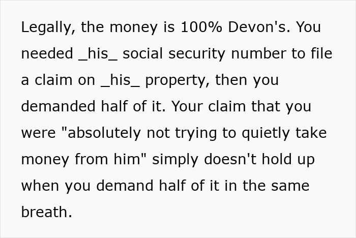 A mom tracks down her son's long-lost $6K. She demanded half of the money, despite it being his. A mom tracks down her son's long-lost $6K. She demanded half of the money, despite it being his.