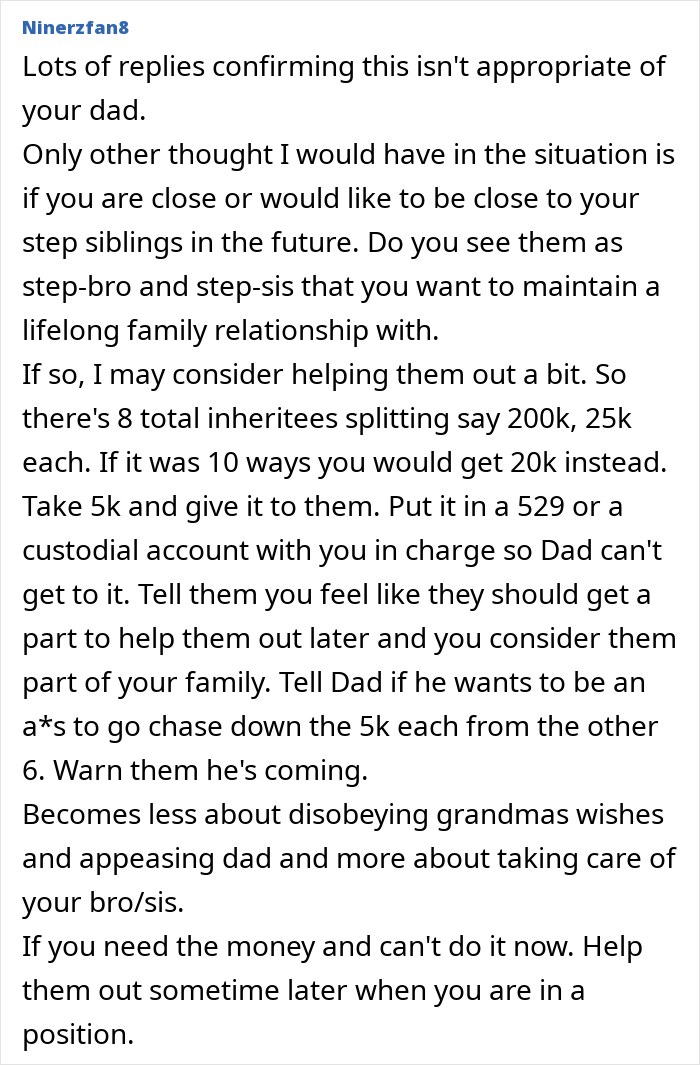 Greedy Dad Decides To Ruin His Relationship With Bio Kids Over Inheritance To Make Stepkids Happy Greedy Dad Decides To Ruin His Relationship With Bio Kids Over Inheritance To Make Stepkids Happy