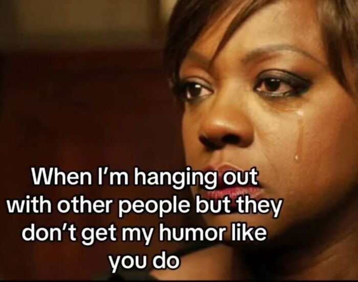A crying woman, a relatable meme about feeling misunderstood.
