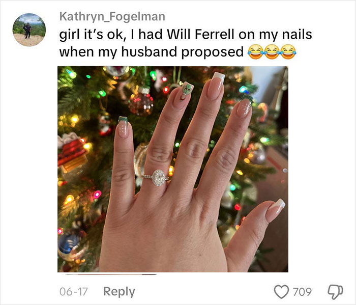 Woman Gets Engaged While Having Hot Dog Nails, Others Share Their Manicures To Make Her Feel Less Alone Woman Gets Engaged While Having Hot Dog Nails, Others Share Their Manicures To Make Her Feel Less Alone
