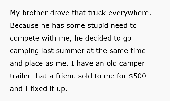 Failed Truck Purchase Turns Into Brothers' Rivalry, Proving Older Bro’s Desire To Needlessly Compete Failed Truck Purchase Turns Into Brothers' Rivalry, Proving Older Bro’s Desire To Needlessly Compete