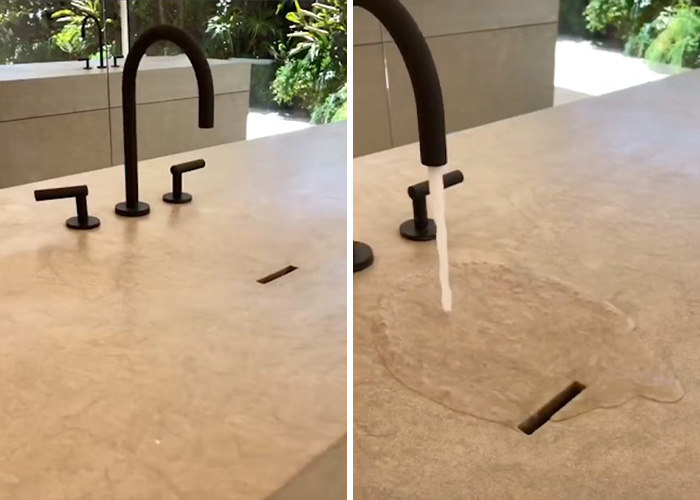 The unique and questionable home renovations of a celebritys bathroom sink, showing how it devalues homes. The unique and questionable home renovations of a celebritys bathroom sink, showing how it devalues homes.