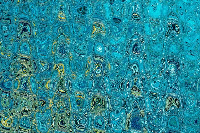 An abstract, swirling pattern of blue and yellow, a remarkable color photo from the reFocus Contest.