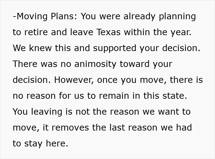 Text snippet explaining moving plans related to the long-lost $6K and finder's fee. Text snippet explaining moving plans related to the long-lost $6K and finder's fee.