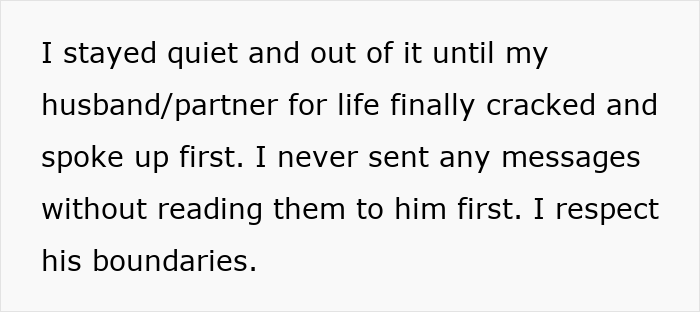 A text describing staying quiet in a situation involving a mom tracking down her son's long-lost $6K. A text describing staying quiet in a situation involving a mom tracking down her son's long-lost $6K.