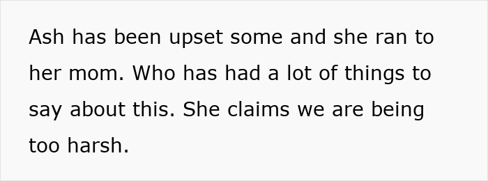 Text about a 15YO stepsister being upset and running to her mom after dad made her pay for slashing a designer purse. Text about a 15YO stepsister being upset and running to her mom after dad made her pay for slashing a designer purse.