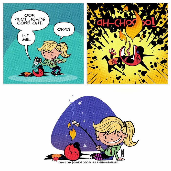 This Girl And Her Tiny "Dragon" Keep Turning Everyday Moments Into Clever And Heartwarming Comics (25 Pics)
