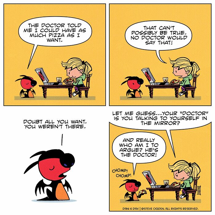 This Girl And Her Tiny "Dragon" Keep Turning Everyday Moments Into Clever And Heartwarming Comics (25 Pics)