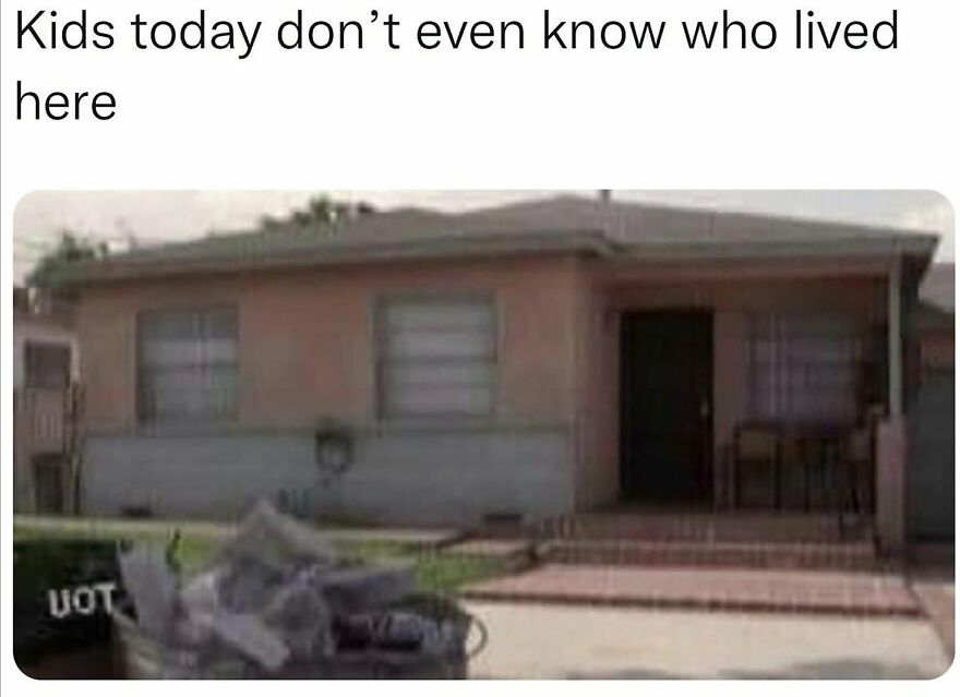 An image of a house from a 90s show, a strong memory for 90s babies.