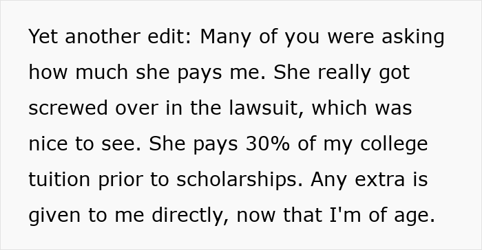 Asperger's boy gets revenge: an edit about tuition payments after the lawsuit. Asperger's boy gets revenge: an edit about tuition payments after the lawsuit.