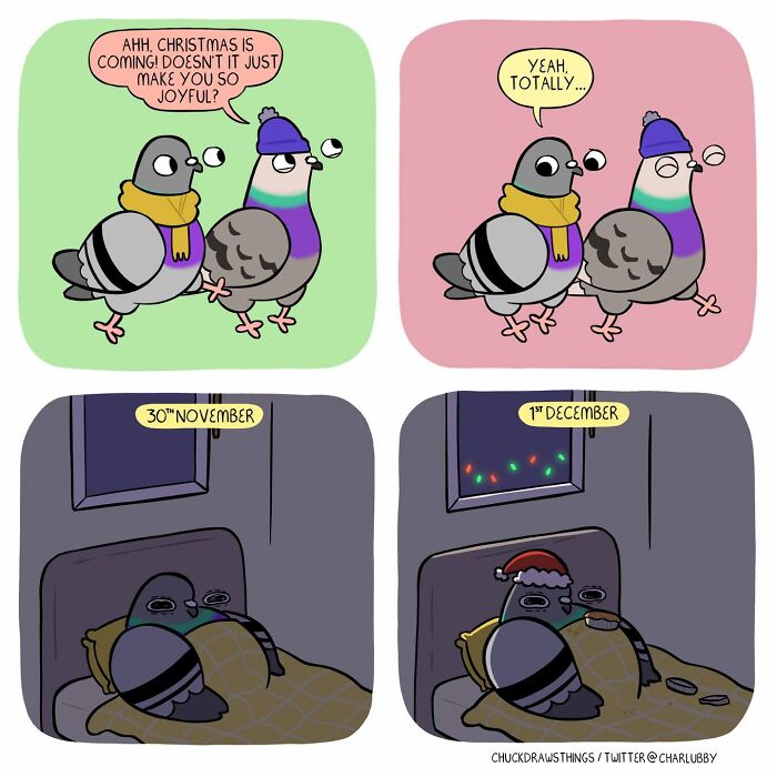 50 New Comics That Perfectly Capture What Anxiety Feels Like, Starring An Unexpected Hero: A Pigeon