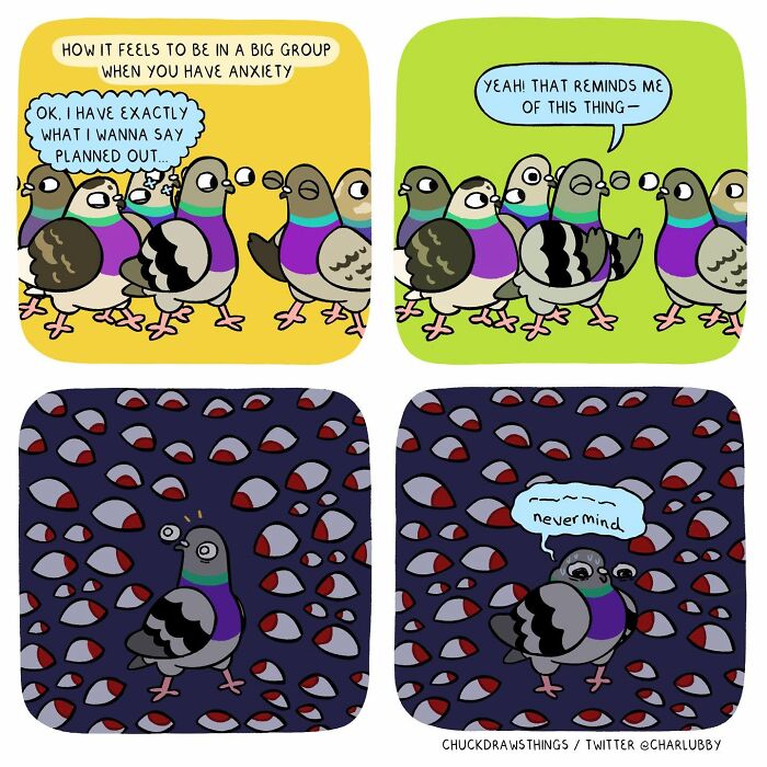 50 New Comics That Perfectly Capture What Anxiety Feels Like, Starring An Unexpected Hero: A Pigeon