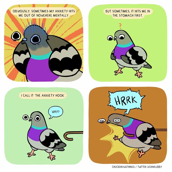 50 New Comics That Perfectly Capture What Anxiety Feels Like, Starring An Unexpected Hero: A Pigeon