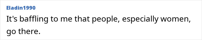 A user comment baffled by women attending events where a famous model fought for her life. A user comment baffled by women attending events where a famous model fought for her life.