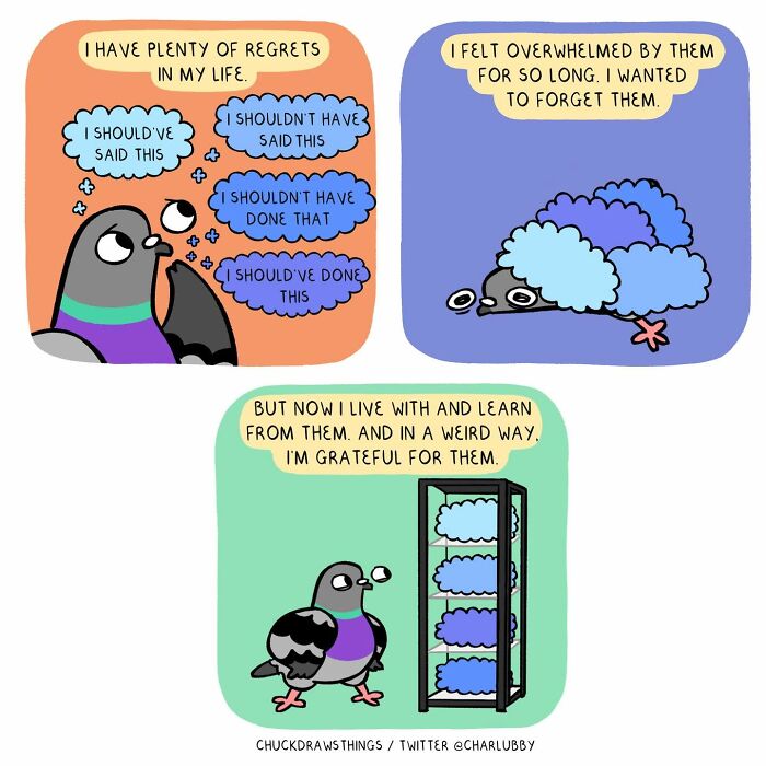 50 New Comics That Perfectly Capture What Anxiety Feels Like, Starring An Unexpected Hero: A Pigeon