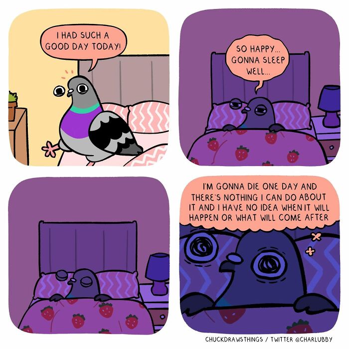 50 New Comics That Perfectly Capture What Anxiety Feels Like, Starring An Unexpected Hero: A Pigeon