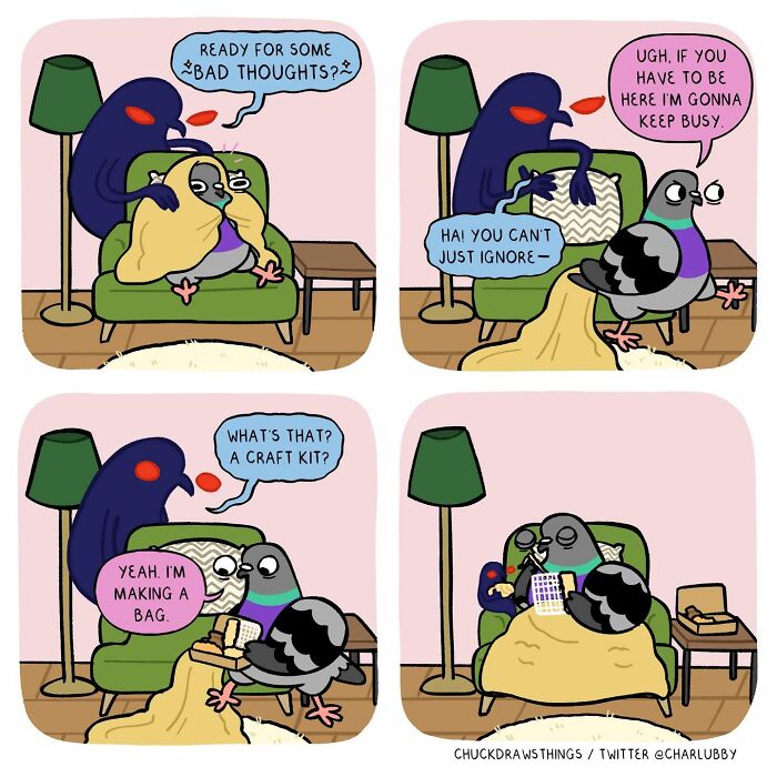 50 New Comics That Perfectly Capture What Anxiety Feels Like, Starring An Unexpected Hero: A Pigeon
