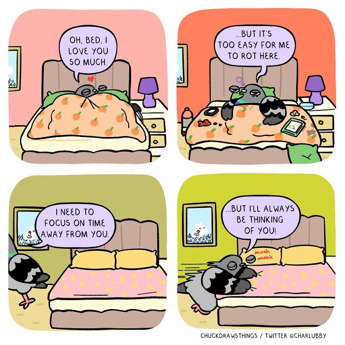 50 New Comics That Perfectly Capture What Anxiety Feels Like, Starring An Unexpected Hero: A Pigeon
