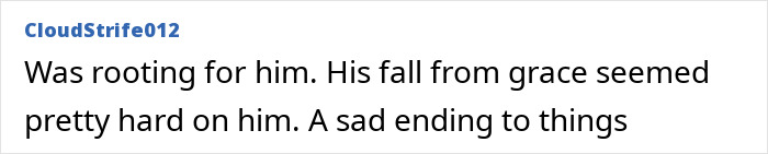 A screenshot of a comment expressing sadness about a lookmaxxer passing, highlighting his extreme transformation. A screenshot of a comment expressing sadness about a lookmaxxer passing, highlighting his extreme transformation.